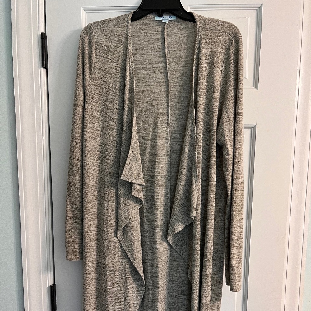 Large long cardigan